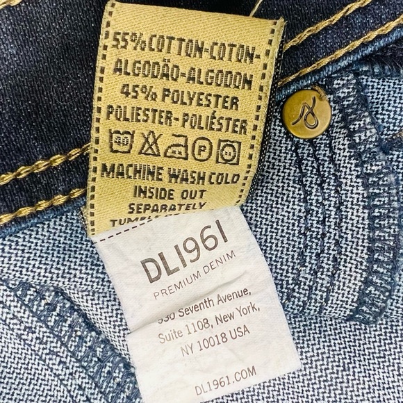DL1961 Premium Denim Nina Super High Rise Skinny Jeans Dark Wash Size 26 - Picture 14 of 15
